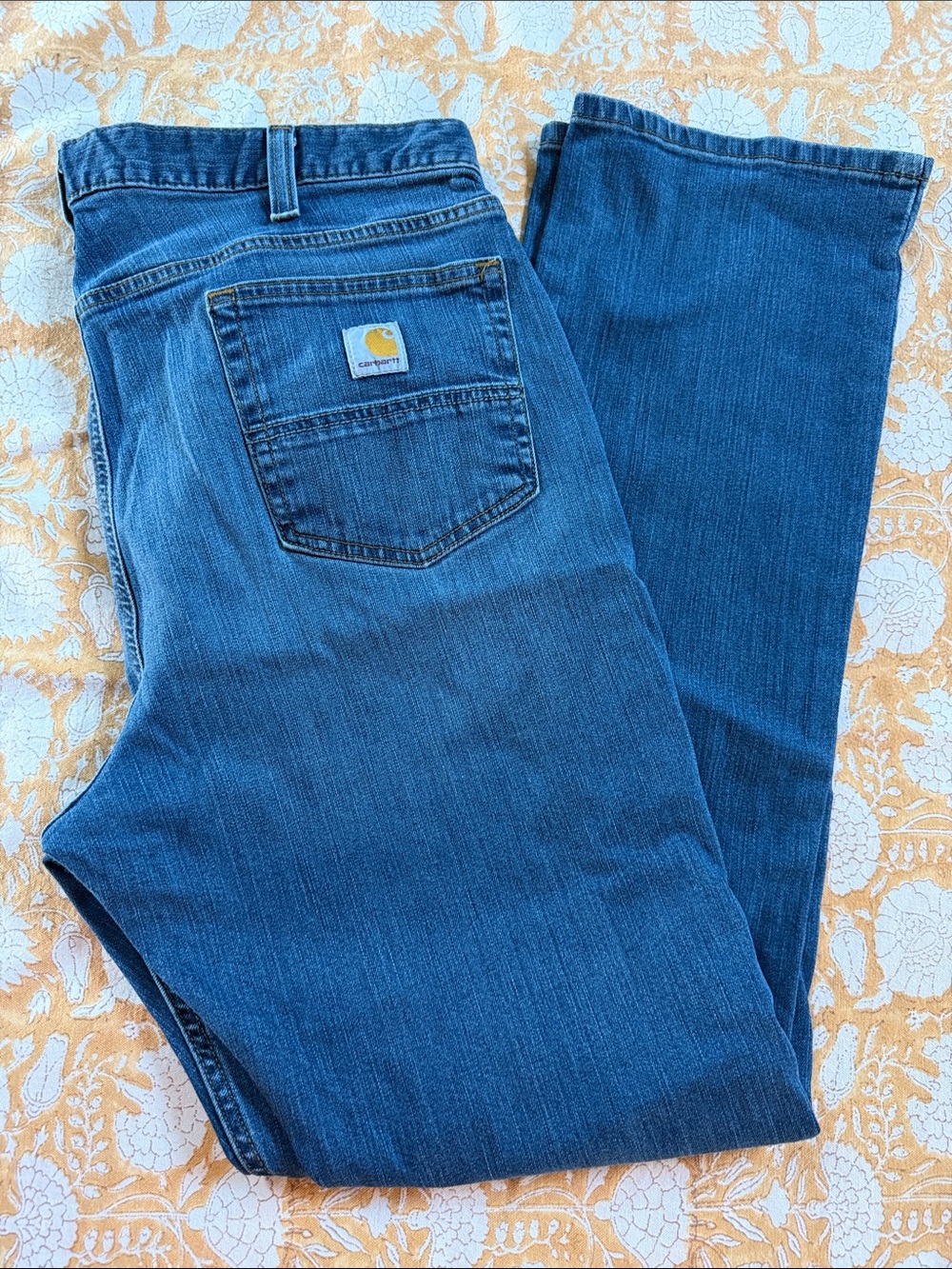 Carhartt 38 x 34 Rugged Flex relaxed fit Denim Jeans - Medium Blue 102804